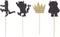 24 Counts Black and Gold Glitter Where the Wild Things Are Inspired Cupcake Toppers Wild One Birthday Party Decorations...