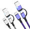 USB C Cable 6FT, 2Pack 60W 2in1 Charging Cable Type C Charger Fast Charging Cable Nylon Braided USB A/C to USB-C Cable for iPhone 15 Pro Max iPad ...