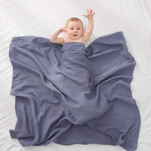 Muslin Swaddle Blankets, Baby Swaddling Blanket for Boys & Girls, Soft Cotton Muslin Swaddles Neutral Receiving Blankets, Large 47 x 47 inches Dee...