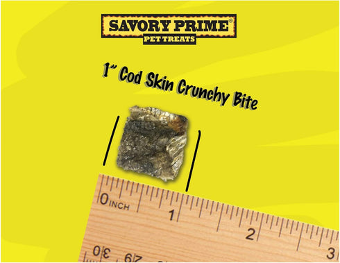 Savory Prime Cod Skin Crunchy Bites, 4-Ounce (61004)...