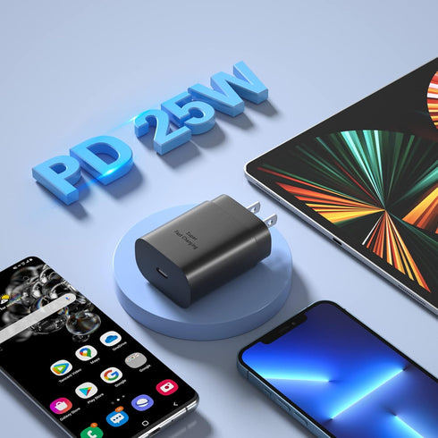 Super Fast Charger Type C Block, Costyle 25W USB C Wall Charger Super Fast Charging Block with 10FT Long USB C Cable for Samsung Galaxy S24 S24Ult...