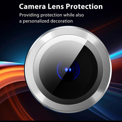 (2 Set for iPad Air 11inch/13inch 2024 Camera Lens Protector, Scratch-Resistant HD Clarity Ultra-Thin 9H Tempered Glass with Aluminum Edging, Indi...