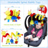 Baby Crib Hanging Rattles Toys - Infant Baby Worm Crib Bed Around Rattle Bell Cartoon Insect Spiral Hanging Toy with Ringing Bell for Infants Bed ...