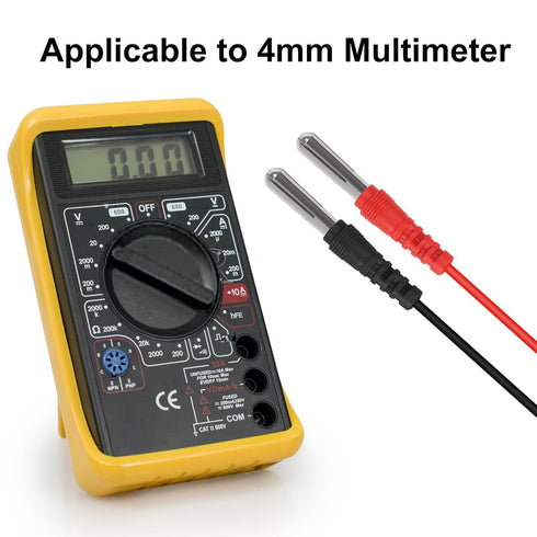 DIANN 2 Sets 16 in 1 Multimeter Test Leads Kit Digital Probes & Leads Set with Replaceable Testing Pen Test Hook Alligator Clips Banana Plug Measu...