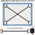 Morcheiong Bed Sheet Fasteners Straps - 4 Pack Adjustable Bed Sheet Holder Strap for Bedding Stays Bedsheet Tie Downs - Black...