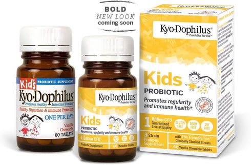 Kyo-Dophilius Kids Probiotic, Promotes Regularity and Immune Health*, 60 tablets (Packaging may vary)...