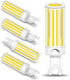 G9 LED Bulb Dimmable,60W 75W 80W Halogen Equivalent, Daylight White 6000K 8W 800LM T4 COB G9 Base LED Bulb Bi Pin Base Chandelier Lighting, No-Fli...