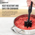 FARBERWARE Nylon Meat & Potato Masher, Heat-Resistant and Safe for Non-Stick Cookware, Durable 10-Inch Kitchen Tool with Ergonomic Handle, Black...