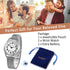 JewelryWe Mens Big Dial Easy Reader Quartz Watch, Gold/Silver Tone Elastic Band Wristwatch for Valentine’s Day...