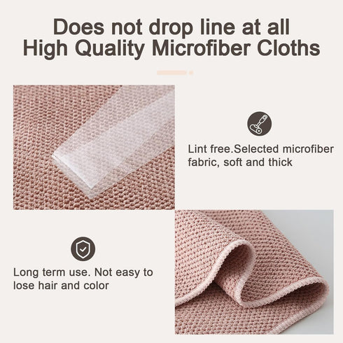 Dish Cloths for Washing Dishes, 6 Pack Kitchen Dish Cloths, Super Absorbent Microfiber Cleaning Cloth, Premium waffle dish towels for kitchen, 12x...