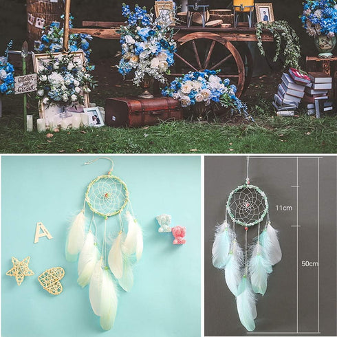 FANDOL DIY Dream Catcher Making Kit, Macrame Dream Catcher Craft Supplies for Kids Bedroom Wall Decor Nursery Baby Room Hanging Wedding Ornaments ...