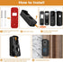 No-Drilling Door Mount for Blink Video Doorbell, Adhesive Doorbell Mount Bracket, Accessories for Blink Doorbell Home Security System?Black?...