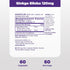 Natrol Brain Health Ginkgo Biloba 120mg, Dietary Supplement for Brain Health and Memory Support, 60 Capsules, 60 Day Supply...