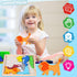 LovesTown 12PCS Wooden Stacking Puzzles, Animal Chunky Jigsaw Puzzles Educational Toys for Kids Gift...