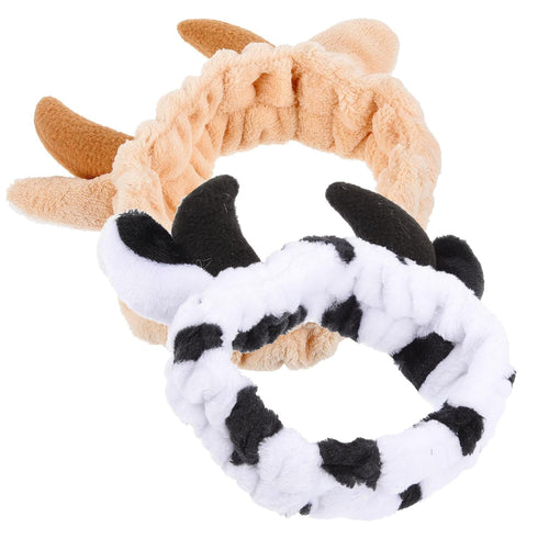 NOLITOY 2 pcs Animals Ears Headbands, Cute Makeup Hair Band Skincare Headbands for Washing Face Shower Women Girls...