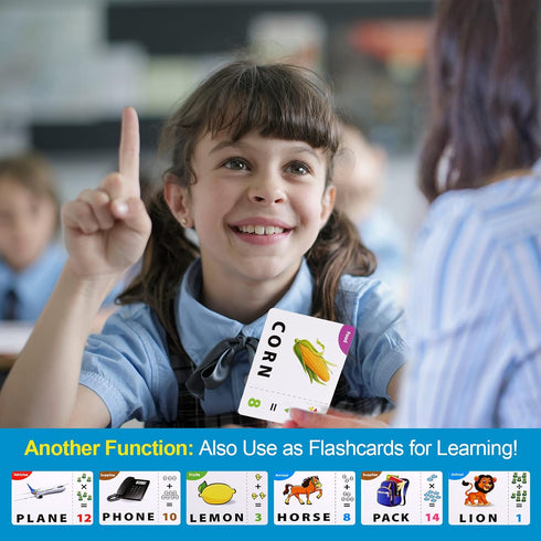 Matching Letter Game for Kids, 2 in 1 Educational Toys Alphabet Spelling & Reading, Number & Color Recognition, Flash Cards Learning Toys Gifts fo...
