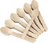 Eco-Friendly Wooden Spoons for Eating - 100-Pack 6.3" Biodegradable Disposable Spoons for Parties, Picnics, and Everyday Use...
