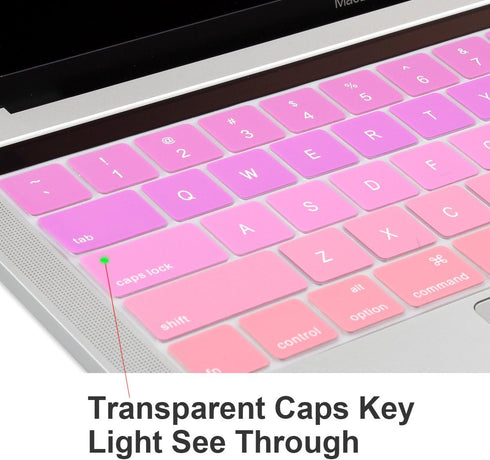 Batianda Ultra Thin Gradient Color Keyboard Cover Protector for 13 inch 15 inch MacBook Pro with Touch Bar Model:A1706/A1989/A2159 & A1707/A1990 R...