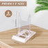 6PCS Clear Plastic Business Card Holder Office Desktop Name Card Display Stand,Desk Accessory Index Card Organizer for Offices,Receptionist,Salons...