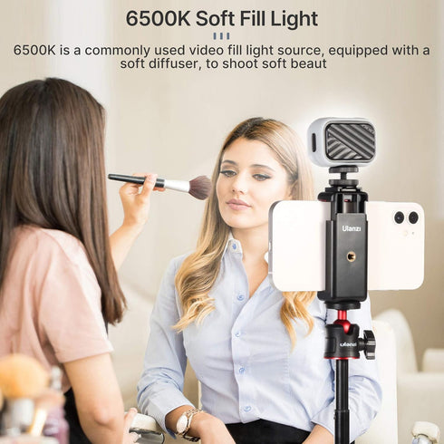 Vlogging Light PICTRON VL28 LED Light for iPhone Mini LED Camera Light Rechargeable 5600K 95+ Long-Lasting Fill Light for Gopro Hero 9 8 7 6 5 DJI...