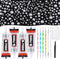 B-7000 Clear Rhinestone Glue and Flat Back Pearls for Craft, Shynek 4Pcs 25ML Crystal Jewelry Glue with 10000PCS AB White Pearl Rhinestones for Tu...