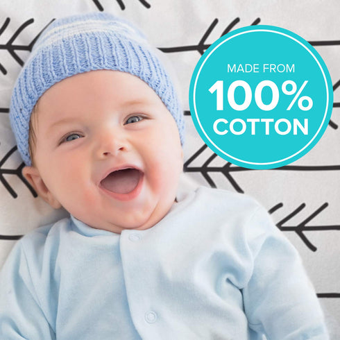 Kushies Baby Fitted Bassinet Sheets - 30 x 18 Bassinet Mattress Mini Crib Sheets - One Direction for Playpen & Bed Side Bassinets Mini Crib Sheet,...