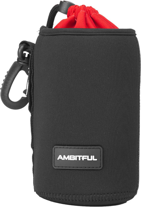 AMBITFUL 3.39x 5.9 inch / 100 * 150 mm M Size Lens Pouch Compatible for Canon, Nikon, Sony, Pentax, Olympus Small Camera Lens Case Bag Thick Prote...