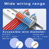 10 Pcs DIN Rail Terminal Blocks?28-12AWG Quick Wiring Cable Connector DIY Push-in Conductor Wire Connectors (2 in 8 Out)...
