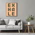 Posterizer 1 pcs-Exhale-encouraging minimalistic wall art-Motivational & Inspirational Art-Typography Art-decor for Girls, Teens Bedroom- UNFRAMED...