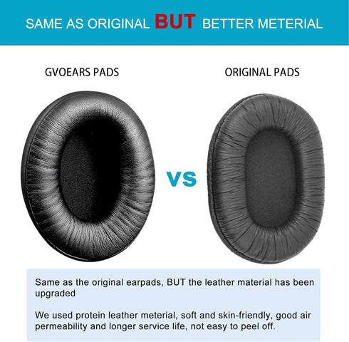 Replacement Ear Pads for Sony MDR 7506, GVOEARS Earpads Cushions Noise Isolation Headphone Pads for Sony MDR V6 / MDR V7 / MDR-CD900ST with Soft P...