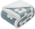 Luciphia Waterproof Dog Cat Blanket Fluffy Thick Fleece Pet Blanket,Washable Double Sided Sherpa Calming Blankets Flower Print Blankets for Medium...