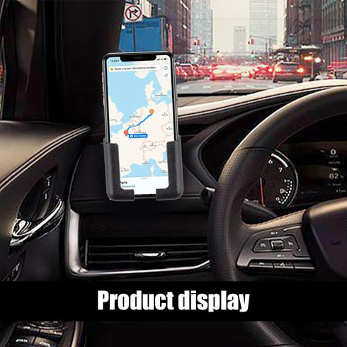 2 PCS Multifunctional Dashboard Phone Mount, Self Adhesive Car Phone Holder, Adjustable Width Car Cell Phone Holder, Car Mobile Phone Bracket (Bla...