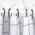 Qulable 24 pcs Shower Curtain Rings Plastic Shower Curtain Hooks C-Shaped Rings Hook Hanger Bath Drape Loop Clip Glide Bathroom Shower Window Rod ...
