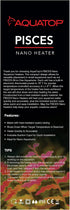 Aquatop 25W Pisces Nano Heater - Fully Submersible for Nano Fish Tanks Up to 8 Gallons, Preset 78F Electric Thermostat, Heat-Resistant Water Heate...