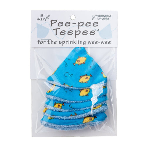 Washable cotton Pee-pee Teepees that shield baby boys pee during diaper changes. Makes a great add-on gift for a baby shower thanks to its fun, gi...
