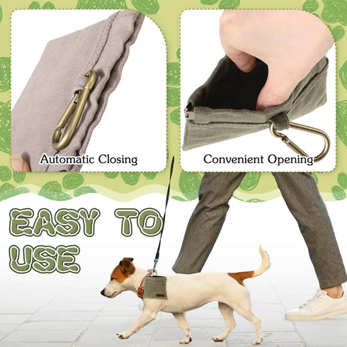 3 Pcs Dog Treat Pouch Hand Free Dog Treat Bags Training Pouch with Auto Closure and Metal Buckle Dog Walking Bag Dog Treat Holder Dog Snack Pouch ...
