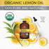 Organic Lemon Essential Oil - Huge 4 FL OZ - 100% Pure & Natural – Premium Natural Oil with Glass Dropper (Lemon Oil)...