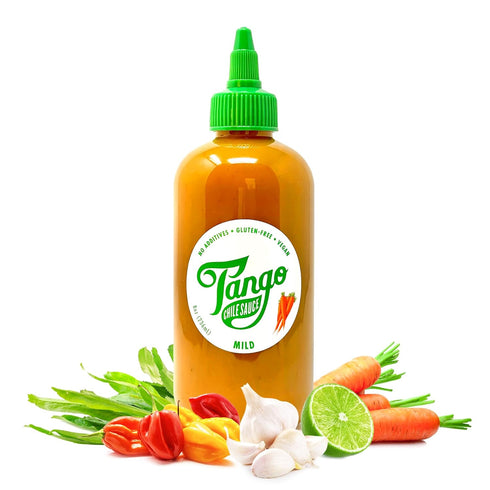 MILD Tango – Scotch Bonnet Carrot Hot Sauce – Mild Heat, Flavor First – Vegan, Gluten?Free, Clean Ingredients – 8 oz...