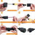 Treela 5 Sets Extension Cord Plug Replacement Extension Cord Ends 125V 15A 2 Pole 3 Wire Male Plug and Female Connector Straight Plug Replacement ...