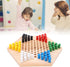 Wooden Chinese Checkers Board Game Set, Colorful Chinese Checkers Board Game Classic Strategy Family Board Game for Kids and Adults 7.8 inch...