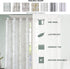 Madison Park Cecily Semi Sheer SINGLE Panel Window Curtain Burnout Botanical Print, Easy To Hang, Fits up to 1.25" Diameter Rod, 50x84", Leaves Ma...