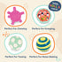 B. toys- B. baby- 4 Sensory Balls – Baby Toys – Developmental Play – Rubber Balls with Textures, Sounds, Lights – Ball-a-baloos- 6 Months +...