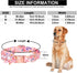 Dog Collar with Daisy Tie, 3 Patterns Soft & Comfty Flower Print Padded Pet Collars with Strong Metal Buckle for Boy and Girl Dogs(Pink, L)...