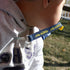 CHU-BUDDY Chubuddy Chew Holder Black Screen Print- Black Tether and Natural Strap...