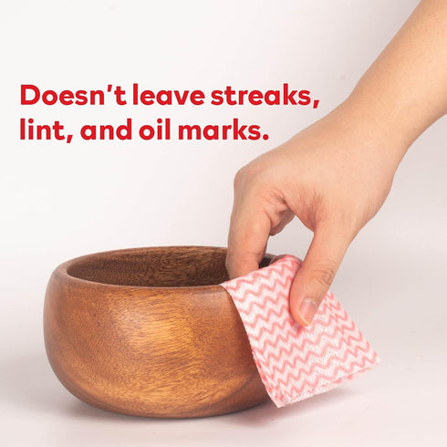 XFasten Disposable Kitchen Towels, 11.8 inches x 7.87 inches, Set of 3 (Red, Green, Blue 150 Total Sheets) Washable and Reusable Cleaning Cloths |...