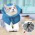 Cat Recovery Collar, Soft Adjustable Cat Cone Alternative, Lightweight Waterproof Fasteners Collars for Cats Kittens Puppies, After Surgery Stop L...