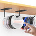 2 Packs Tumbler Lid Organizer Self-Adhesive or Drilling Under Cabinet Cup Lid Hook Organizers Tumbler Lid Hanger for Kitchen Organizers and Storag...