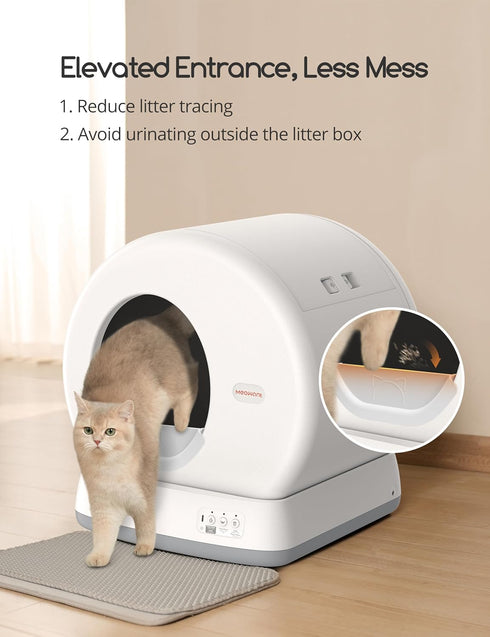 Meowant MW-SC01 Automatic Cat Llitter Box Litter Guards Accessories...
