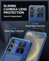 for Samsung Galaxy S24 Wallet Case, Built-in Card Holder (Store 4-5 Cards) & Slide Camera Cover & Kickstand, Military Grade Protection, Rugged Sil...