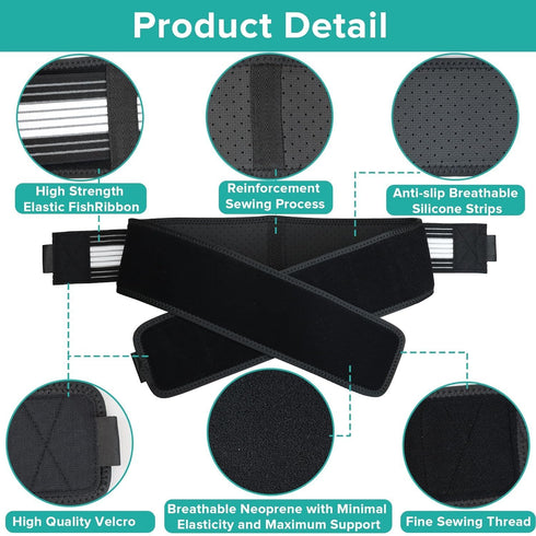 Si Belt Sciatica Pain Relief - Si Joint Belt for Women and Man,Sacroiliac Belt,Back Brace for Lower Back Pain Relief,Hip Support Brace,Hip Pain Re...